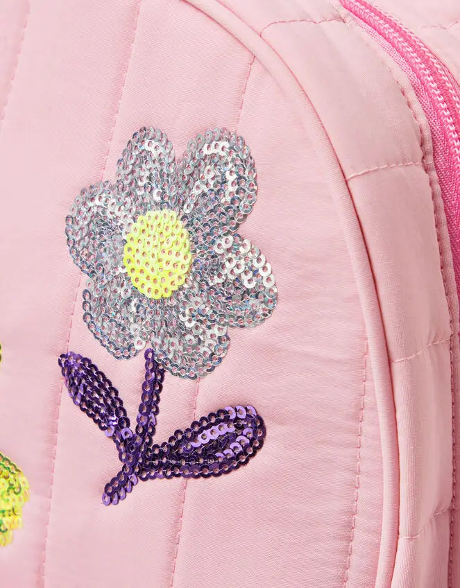 SEQUIN QUILTED BACKPACK