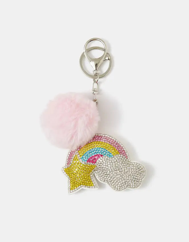 SPARKLE RAINBOW KEYCHAIN