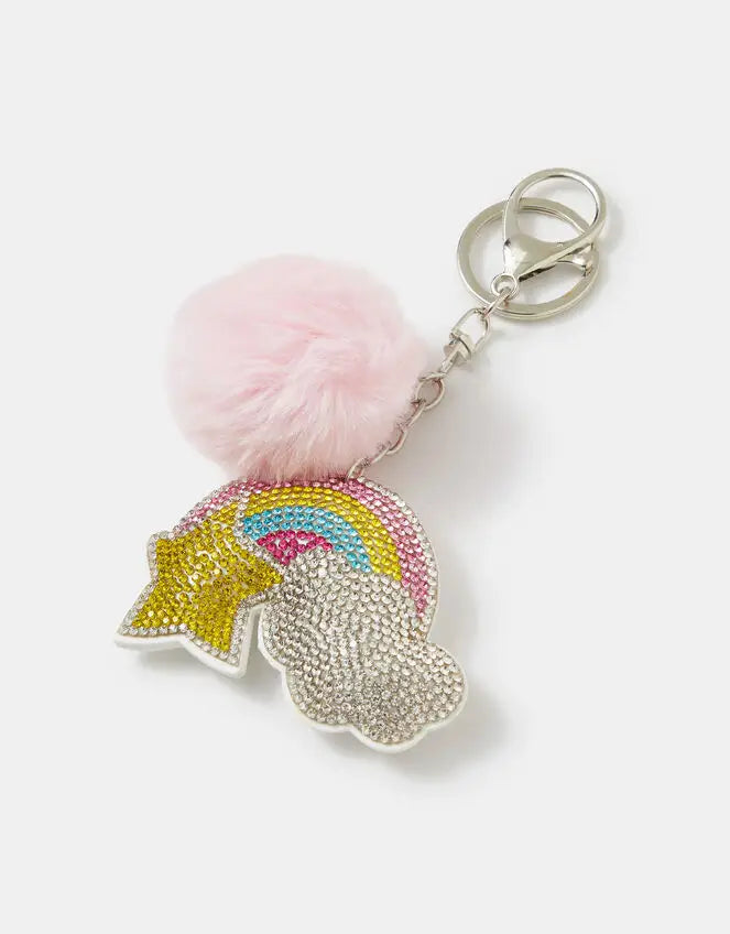 SPARKLE RAINBOW KEYCHAIN