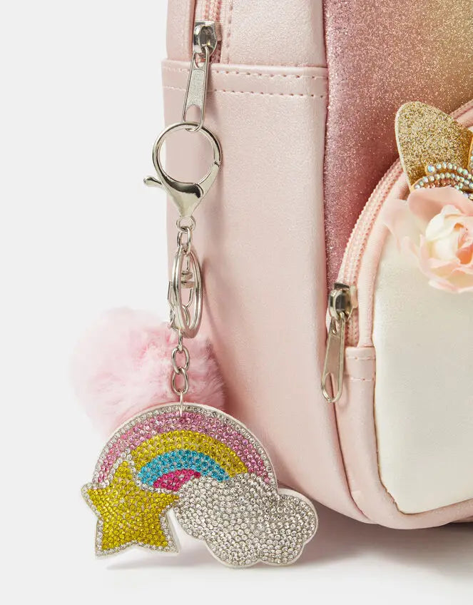 SPARKLE RAINBOW KEYCHAIN