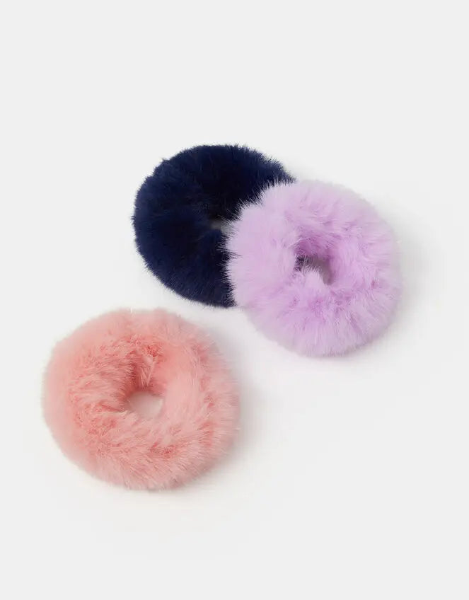 FLUFFY SCRUNCHIE 3PK