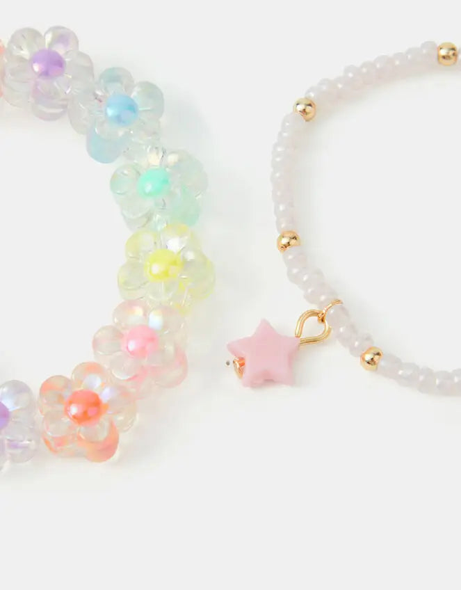 FLOWER/STAR 2PK BRACELETS