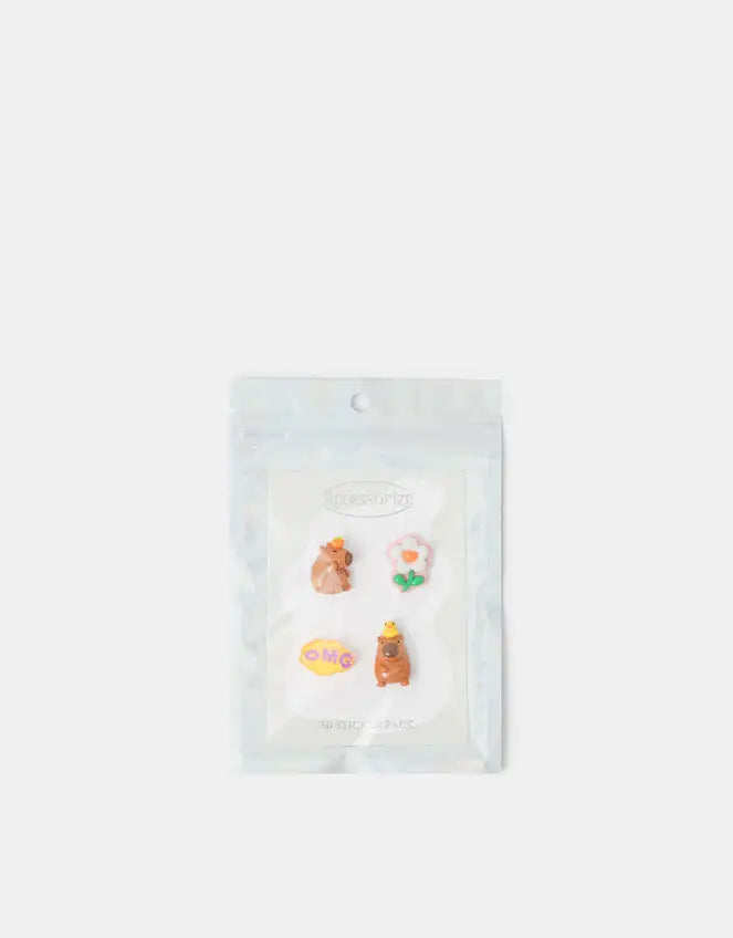 CAPYBARA 4 PACK 3D STICKE