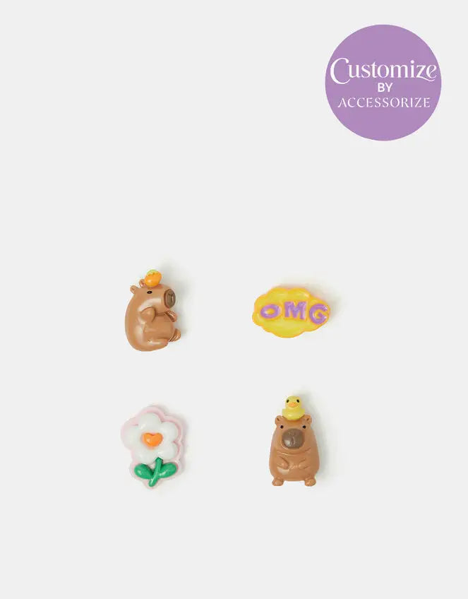 CAPYBARA 4 PACK 3D STICKE