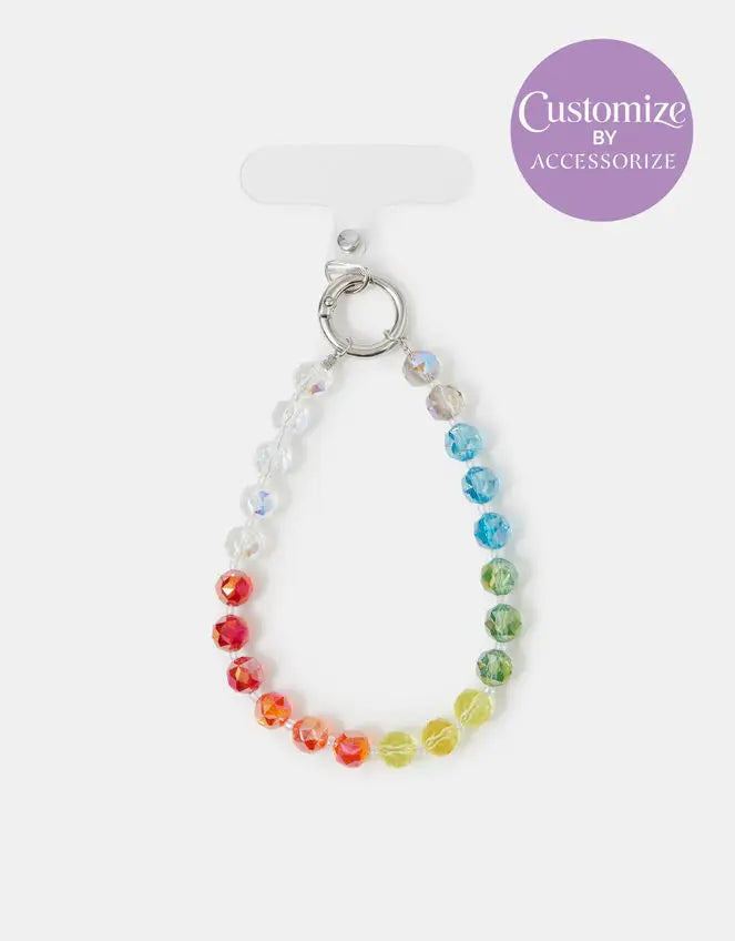 RAINBOW BEAD PHONE STRAP