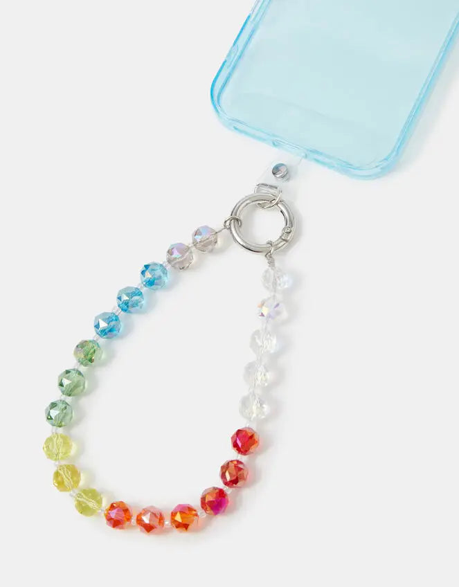 RAINBOW BEAD PHONE STRAP