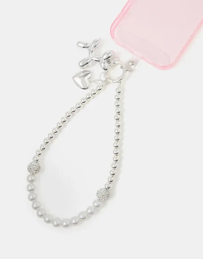 CHROME PHONE STRAP