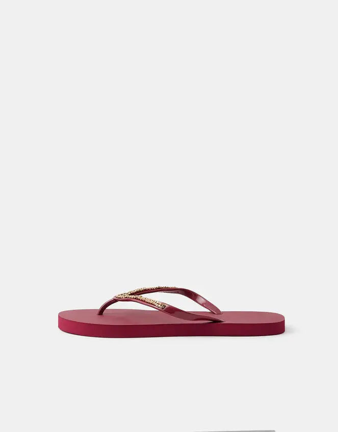 BURG GOLD BEAD EVA - Burgundy