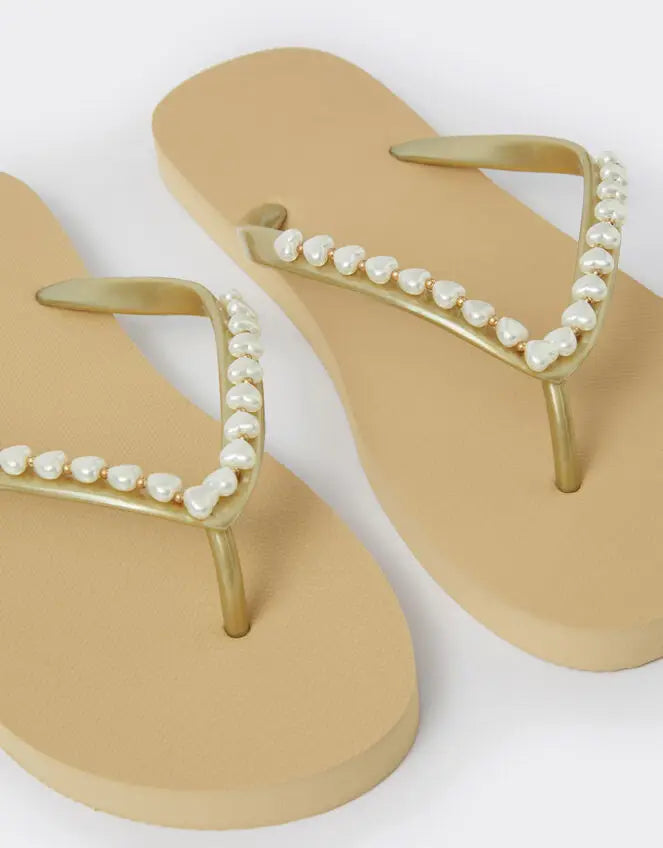GOLD WHITE HEART EVA - Gold