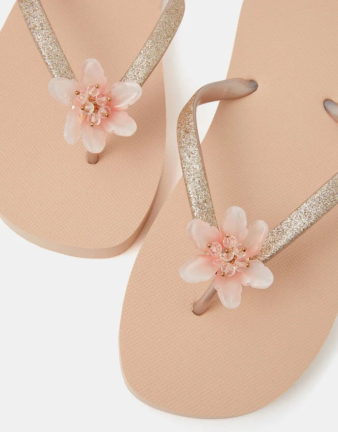 Lotus Flower Flip Flops Pink