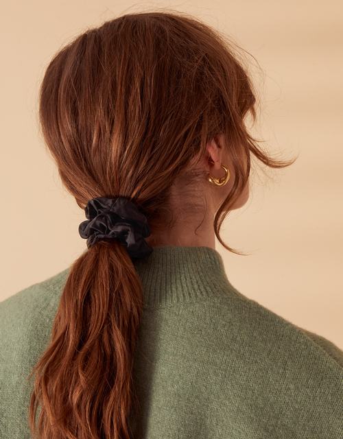 Satin Medium Scrunchies Set of Three