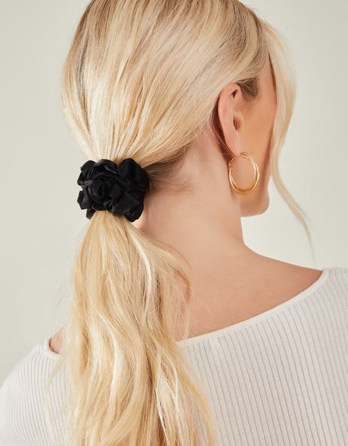 Satin Medium Scrunchies Set of Three